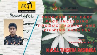 Task 28 - Program the cart page including product adding and viewing process