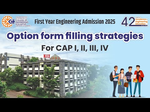 Option form filling strategies for CAP I, II, III, IV | Engineering Admission Process 2025 - video from Kitcoek