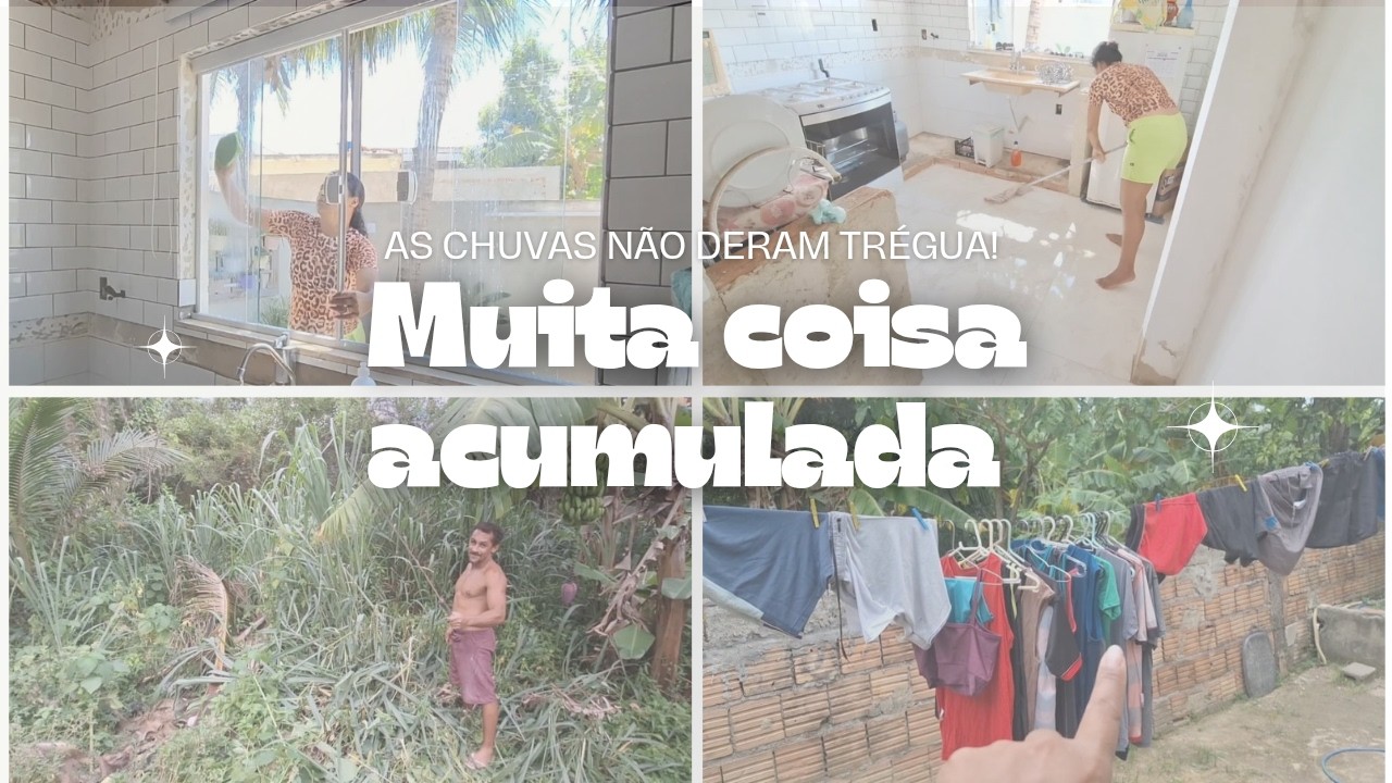 Duas semanas de chuva, muita roupa, e muita coisa acumulada! 🌧🌞🌬