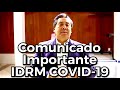 Comunicado a la AR IDRM derivado del COVID-19