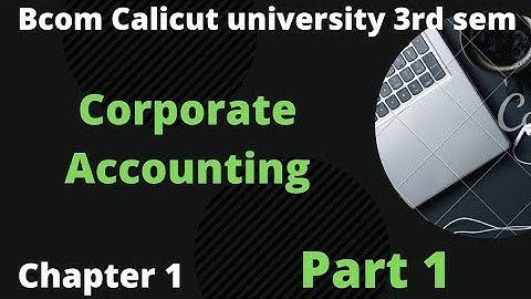 BCOM Corporate Accounting, redemption of debentures, part 1 Malayalam 3rd sem