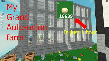 How to build a fancy Auto-Onion Farm in Roblox Islands/Skyblox!!(MY GRAND ONION FARM) ( ROBLOX )