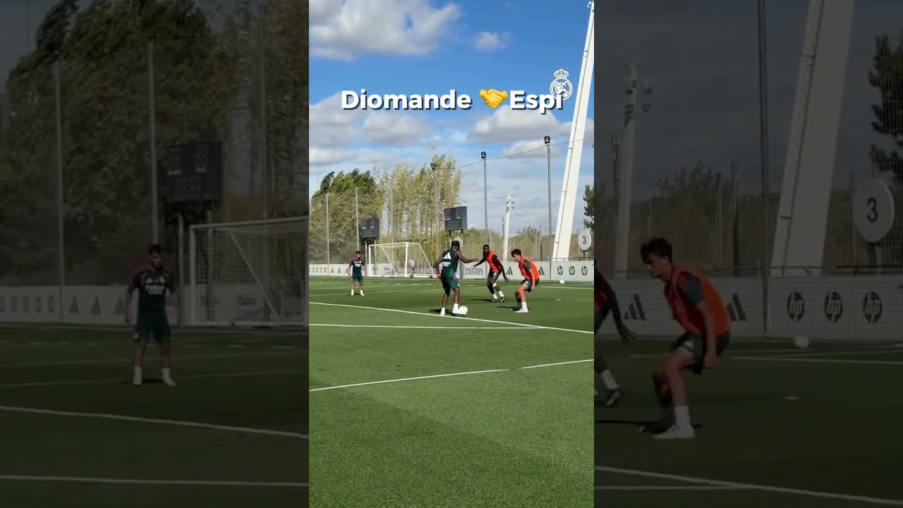 Diomande 🤝 Espi (via @realmadrid/IG)