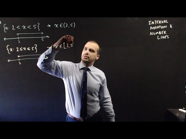 Interval Notation and Number Lines