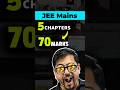 JEE Mains 2026 : Top 5 Most Scoring Chapters | Score 70 Marks Easily #jee2026 #iitjee #jeemains