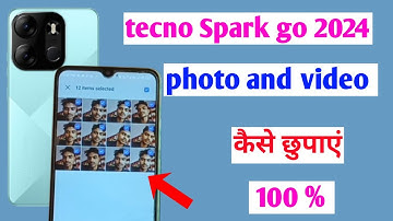 tecno spark go 2023 me photo kaise chupaye | how to hide photo and video