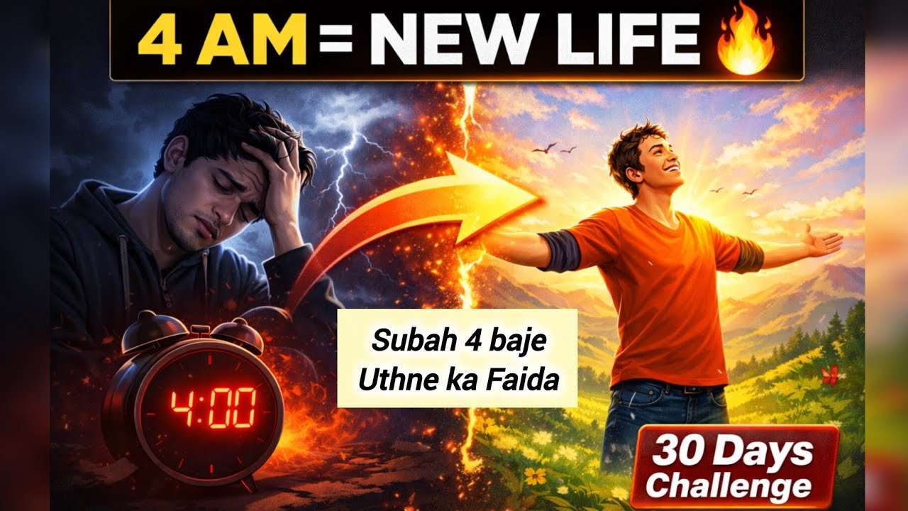 4 AM Success Formula | सुबह 4 बजे उठो और अपनी किस्मत बदलो | #success #motivation #morning #viral 