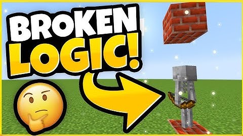 Minecraft Skeleton Logic is Extremely Broken? 🤔 #shorts