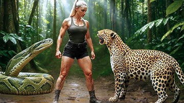 Leopard Attacks Girl | Saved By Giant PYTHON - Part 1