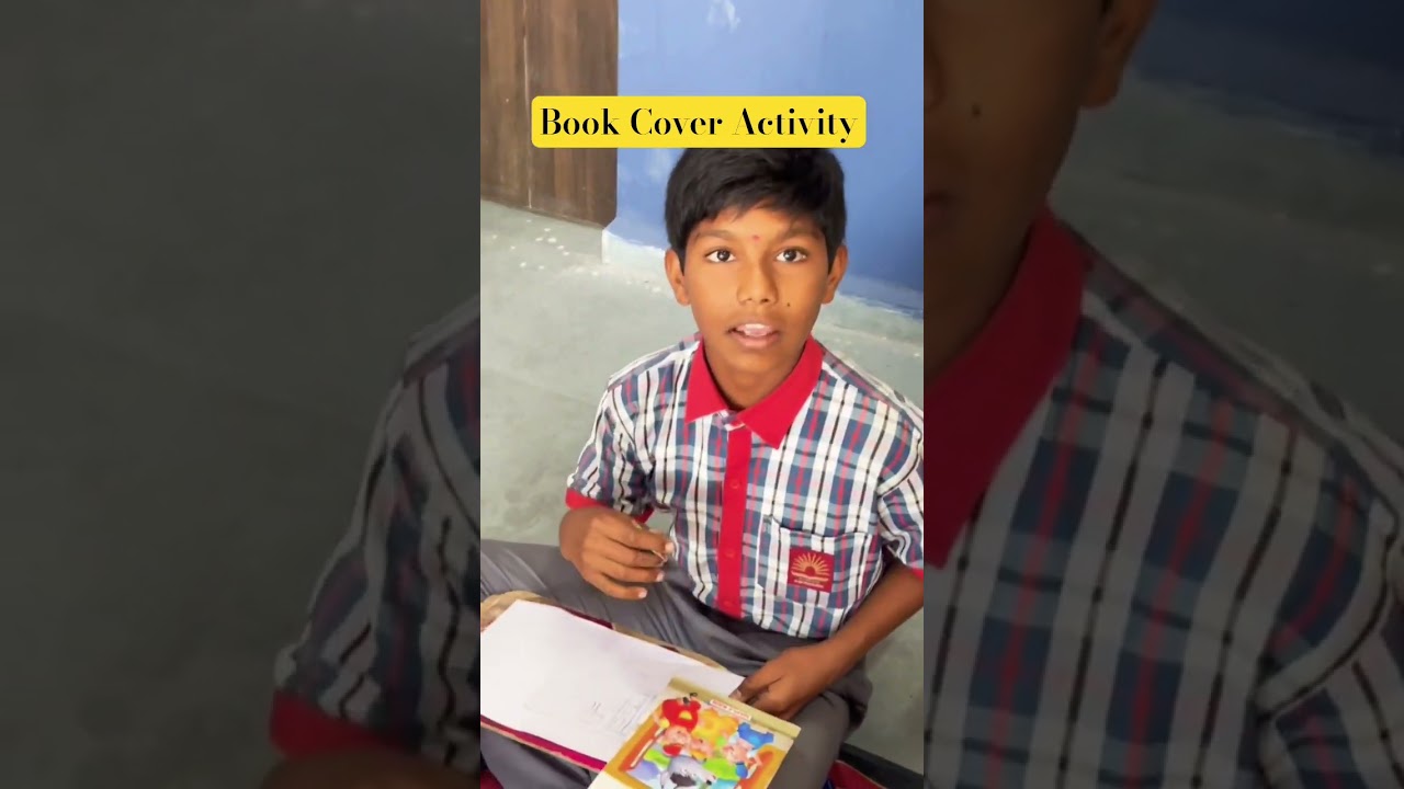 Book Cover Activity by class 7th as we are celebrating Library week.📚