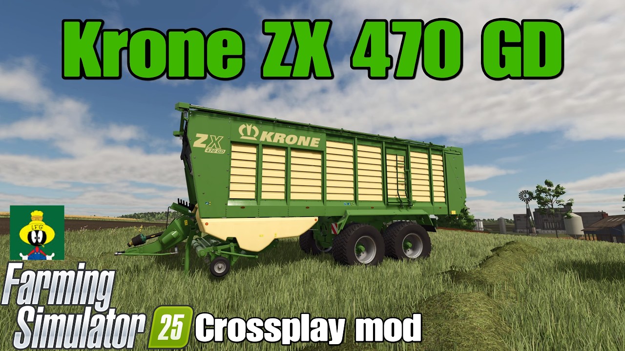 Krone ZX 470 GD / FS25 crossplay mod - YouTube