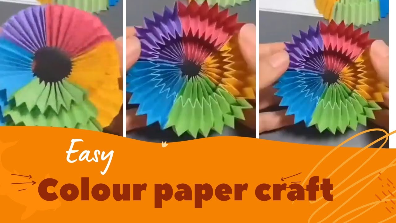 COLOR PAPER CRAFTS easy craft idea decor idea SK tips and goalz 