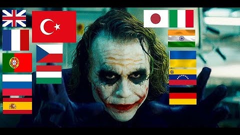 //✅Batman - The Dark Knight | The Joker //✅Different Languages//✅