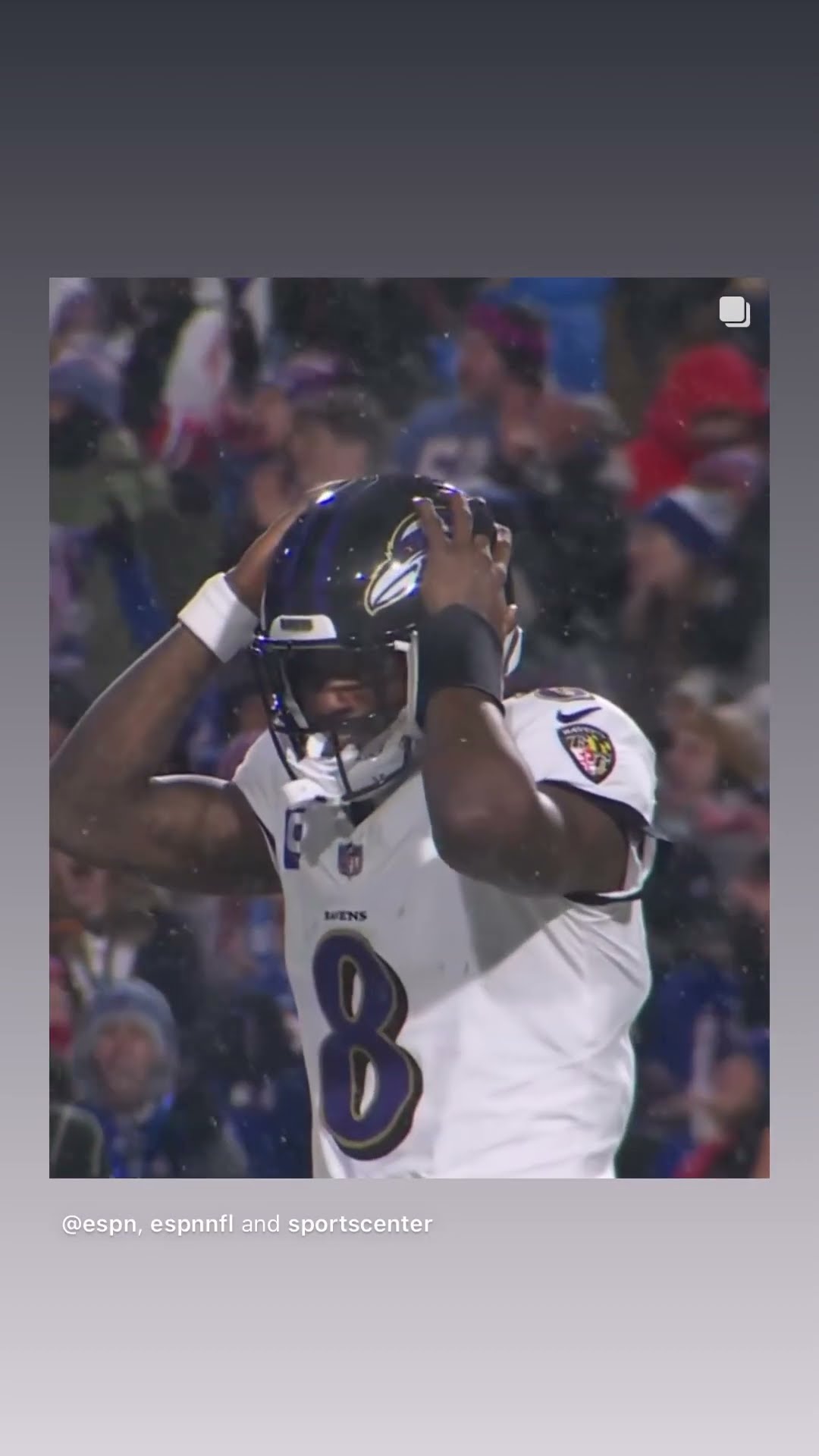 He couldn’t believe he threw a pick #hoodnews #lamarjackson #ravens #NFL #sports #football #reaction