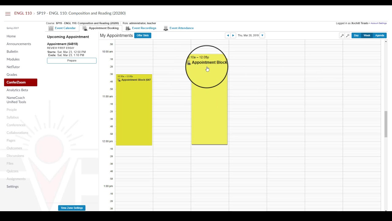 ConferZoom Appointment Bookings