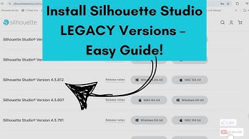 How to Download & Install a Legacy Version of Silhouette Studio | Step-by-Step Guide