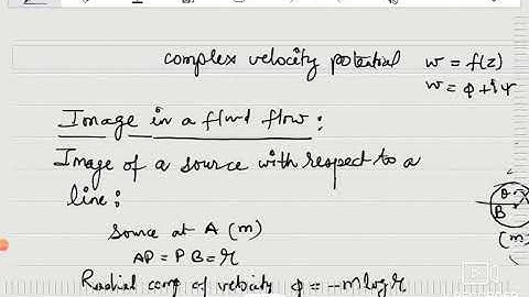 Fluid Dynamics: Image system in a flow region(Complex Variable Technique)
