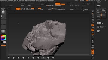 Rocks101 -  Part 4 - Zbrush Morphtarget and alphas