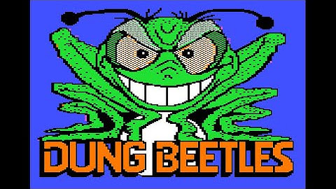 Dung Beetles shortplay with disk drive sound (Apple II - Datasoft)