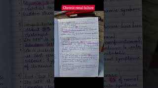 chronic related failure notes #handnotes #bams #biology #medicalstudent #study #viral #aiapgt #neet