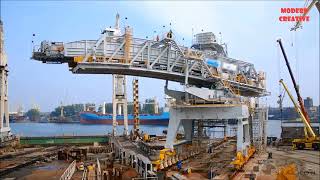 Fabrication process of the rod crane and its frame for loading and unloading goods at the docks