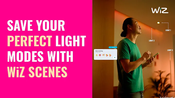 Save your perfect light modes with WiZ scenes
