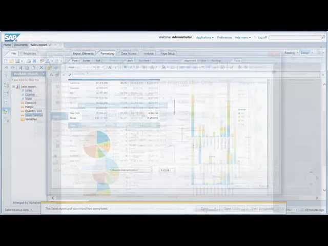 Scenario - Creating Reports with Tables, Charts and Images: Web Intelligence 4.1 SP5