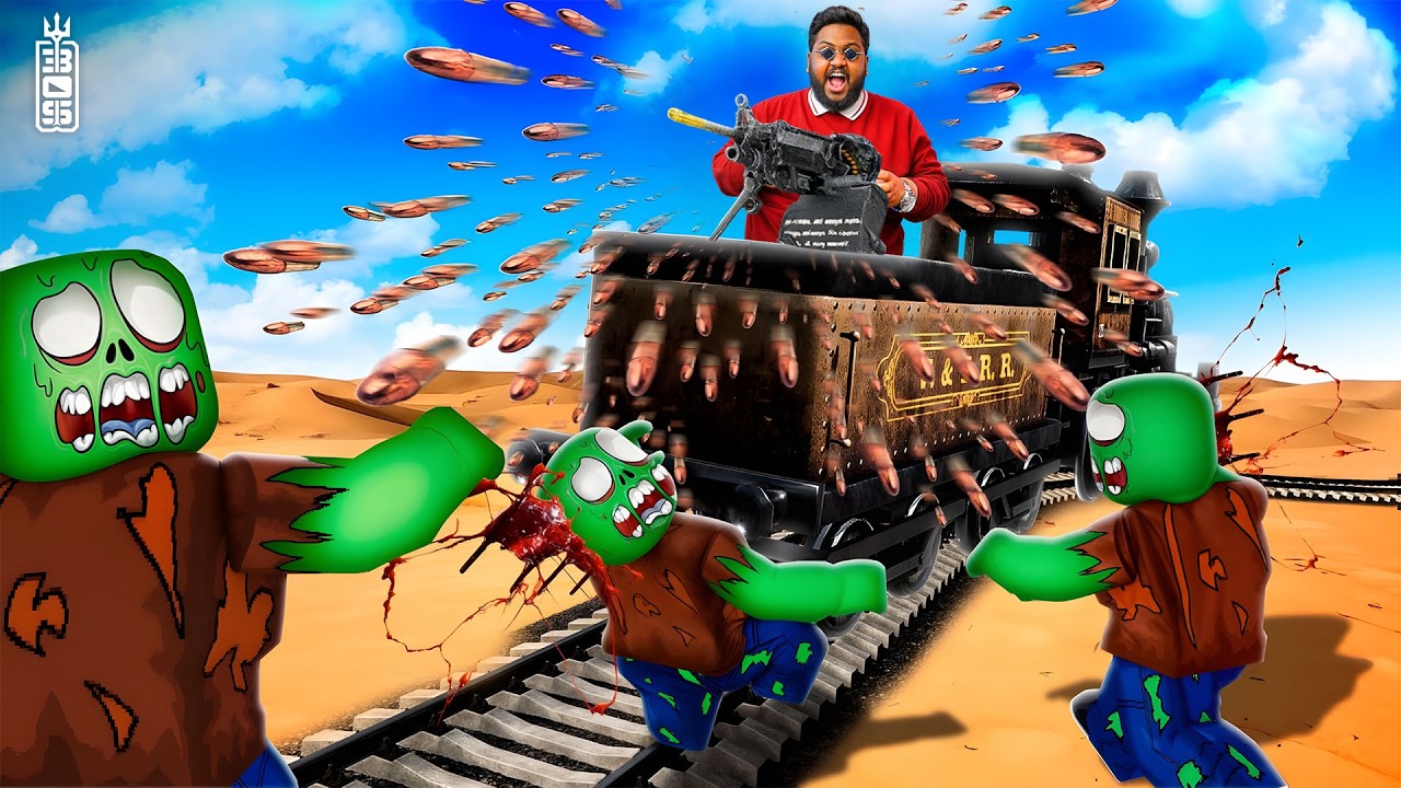 أنقذنا العالم من الزومبي 🧟‍♂️😱ولكن بطريقة الكوبوي ( تيم عص مناوب 🤣) -ج1 -  Roblox dead rails
