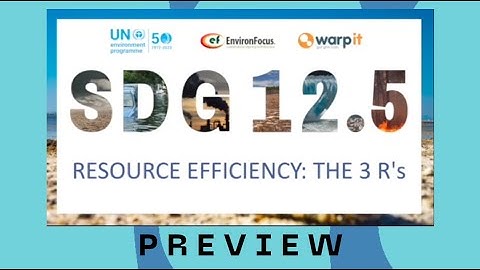 Resource Efficiency: The 3 R
