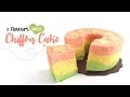 3 Flavours Deco Chiffon Cake (No Baking Powder)