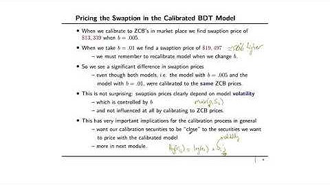 Financial Engineering: An application,"Pricing a Payer Swaption in a BDT model "