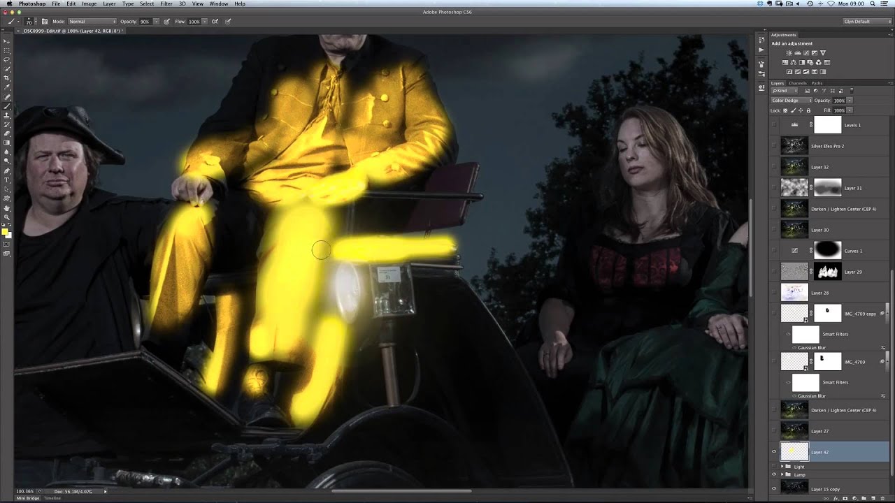Effects Adding Light Spill / Reflection YouTube