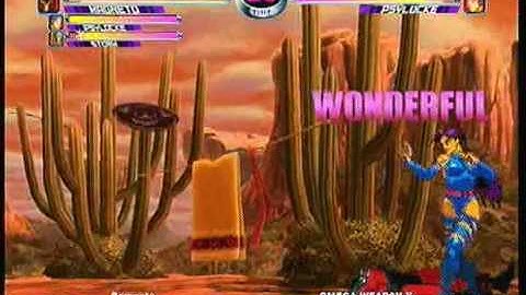 MvC2 Online (360): Brett (MSP) vs Omega Weapon X (MSP) 1 .:5.12.10:.