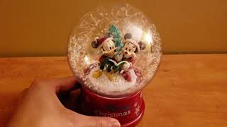 Gemmy 2018 Mickey And Minnie Snowglobe