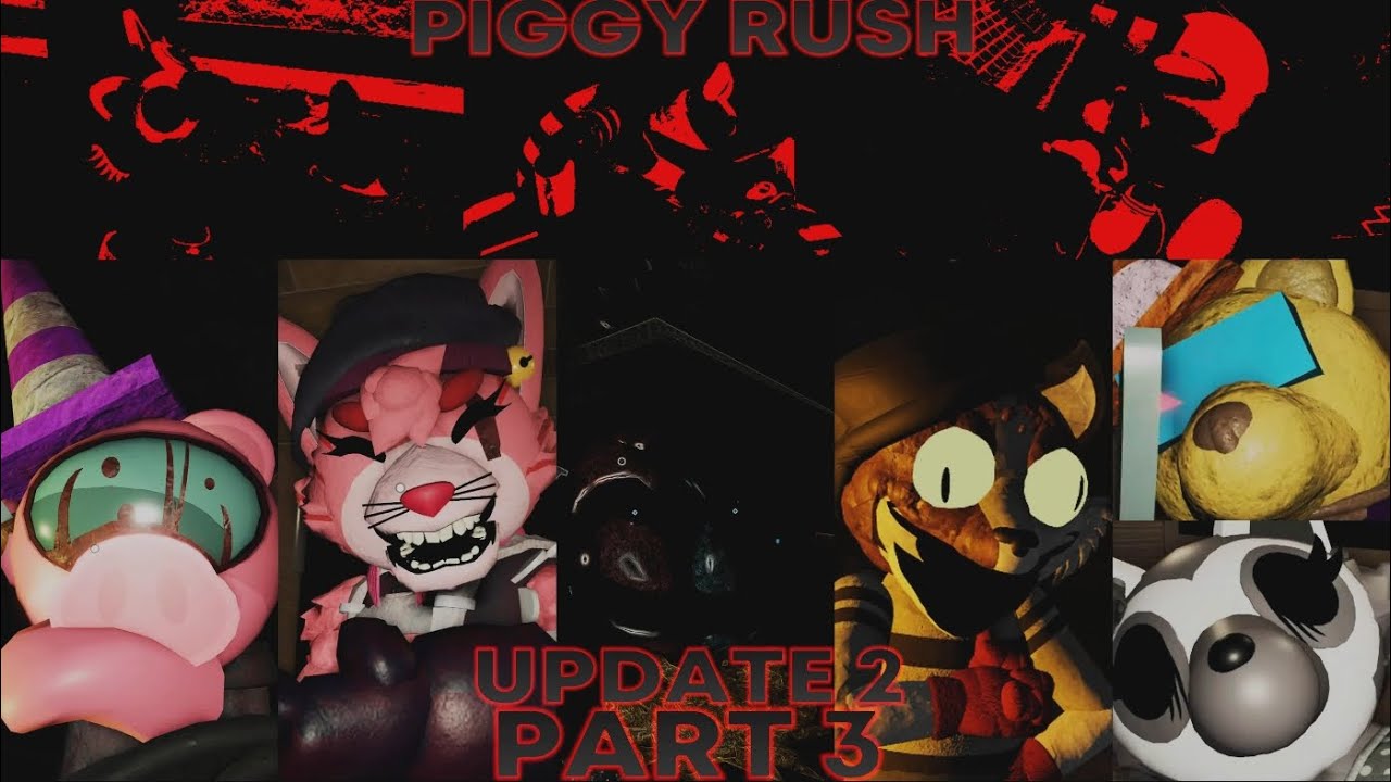 PIGGY RUSH-Grey-Jigsaw Kitty-Cara-Rota-Stranger Rash-Camileon-laura-imposter-GamePlay-PS5