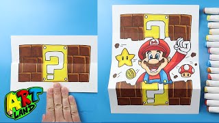 How To Draw Mario Bricks Surprise Fold