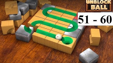 Unblock Ball - Block Puzzle Level 51-60 Gameplay Walkthrough Android, iOS