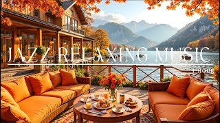 🍂 Quiet Reflections by the Autumn Lakeside | Smooth Jazz & Falling Leaves for Calm and Clarity