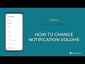 How To Change Notification Volume Oppo Android 11 ColorOS 11 
