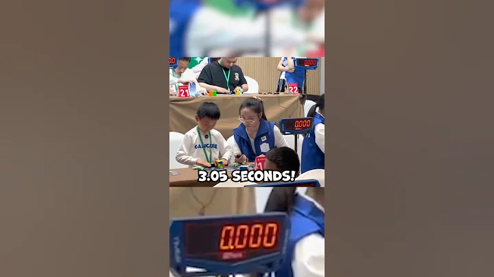 3.05s RUBIK'S CUBE WORLD RECORD! Xuanyi Geng 7 year old Speedcuber