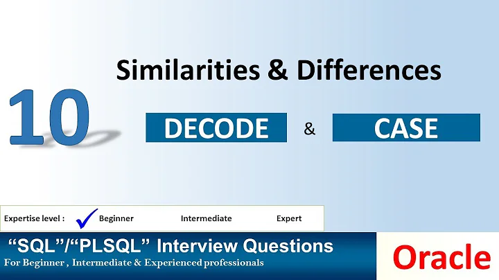 What is the difference between decode and case