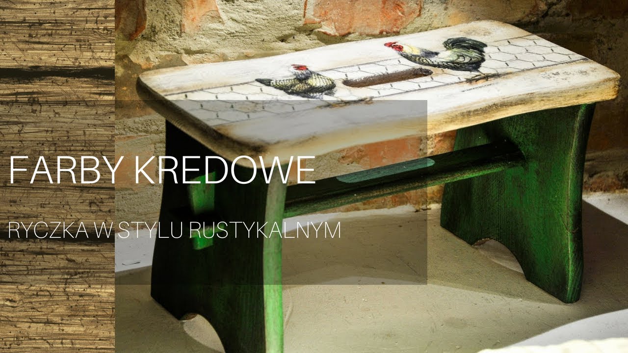Farby kredowe - ryczka w stylu rustykalnym