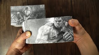 Thor VS Hulk Flipbook - DP ART DRAWING