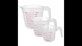 Measuring Cups for Kitchen Pitcher Jug 250ml/500ml/1Litre Kitchen Gadgets Accessories