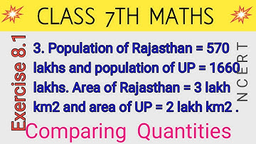 Q 3, Ex 8.1 -  Comparing Quantities - Chapter 8 - Maths Class 7th - NCERT CBSE