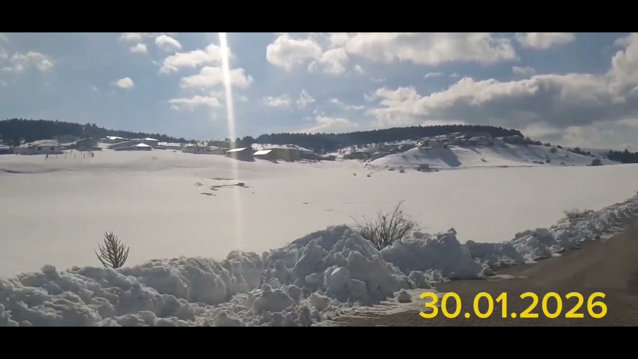 30.01.2026 Olcay Yağmur yorumuyla köyümüze dönerken kısa video..