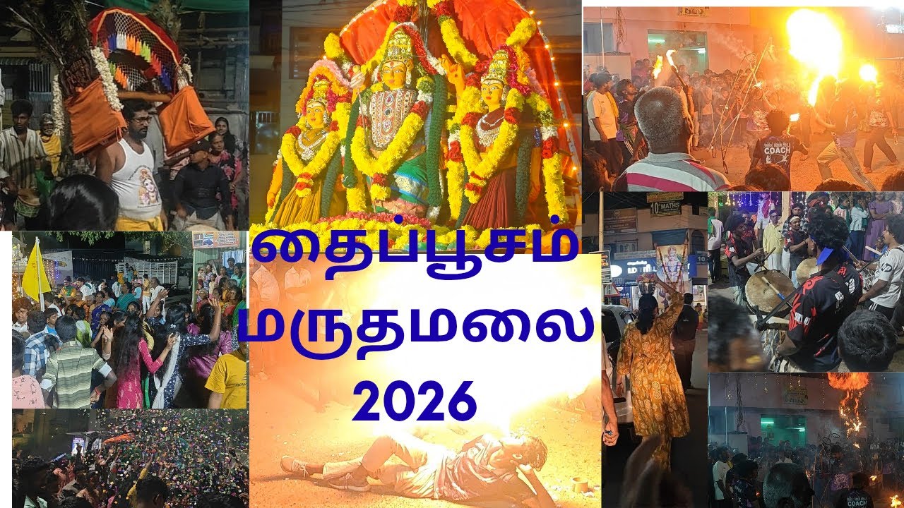 #தைப்பூசம்  மருதமலை 2026 | பாதயாத்திரை | murugan |. kavadi aatam