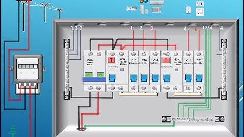 Single Phase Distribution Board (D B) wiring diagram-  How to wire  home single phase D.B