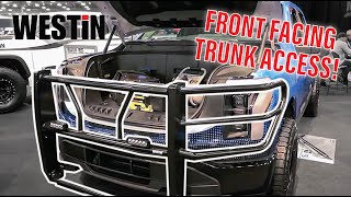 Westin HDX E Grill Guard at SEMA 2022 - Titan Truck Spokane Westin HDX E Grill Guard at SEMA 2022 - Titan Truck Spokane