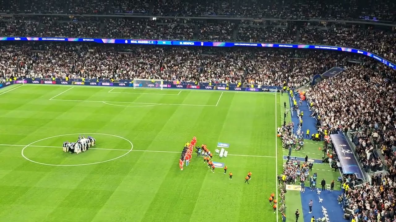 Real Madrid - Lisboa e Benfica: himno de la Champions (temporada 2025-26)